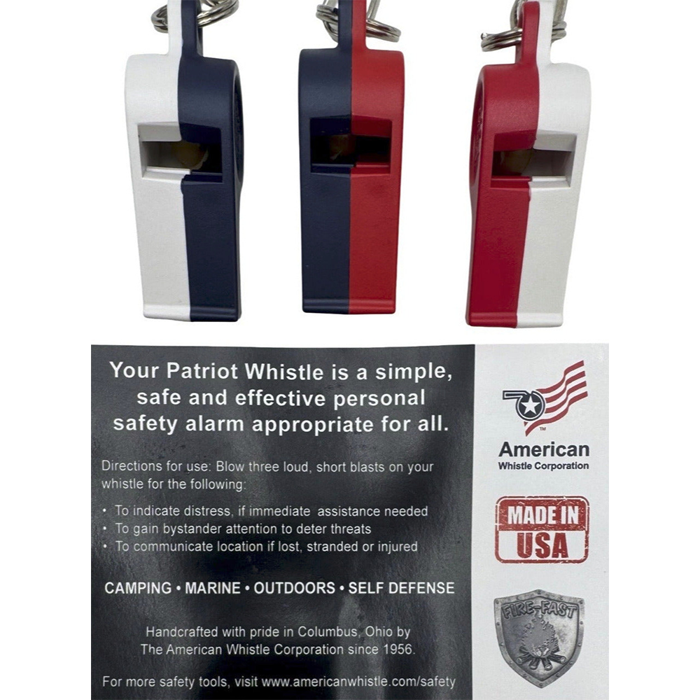 Whistle 3 pack Patriot Whistle